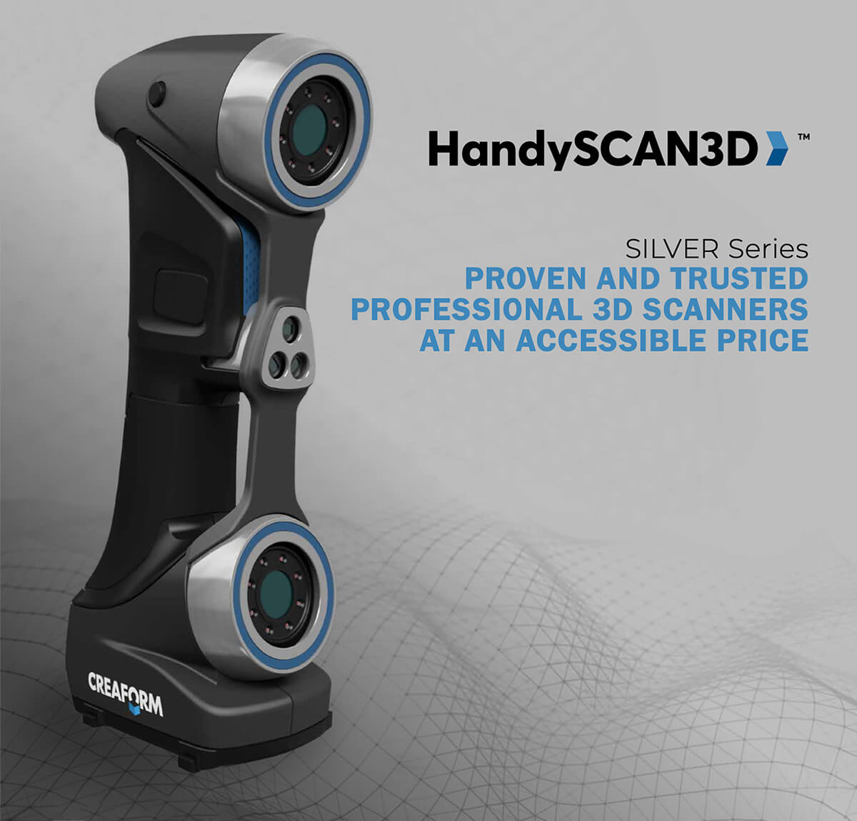 HandySCAN3D silver series. Proven and trusted professional 3D scanners at an accessible price