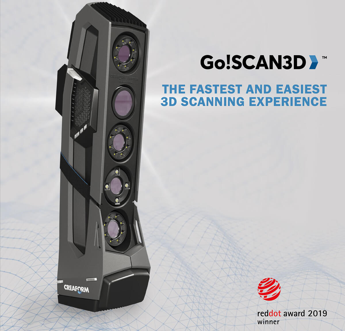 Go!Scan3d The Fastest and easiest 3D scanning expereince. Red dot award 2019 winner